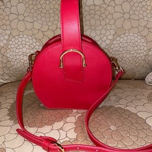 Topshop Faux Leather Circle Purse For Diana Prince